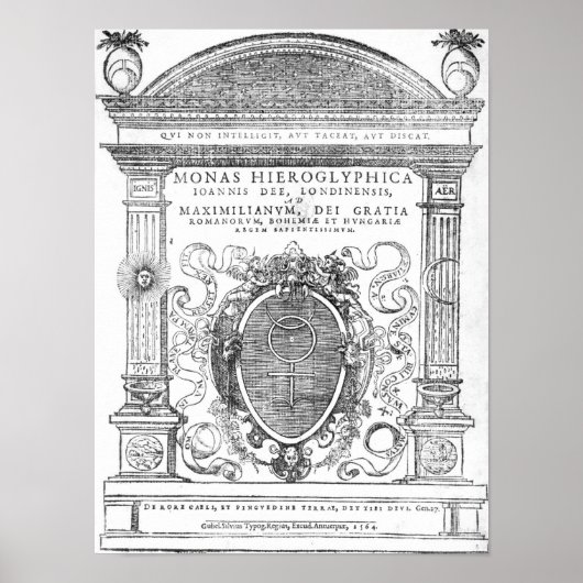 Frontispiece from 'Monas Hieroglyphica' Poster (Voorkant)