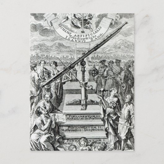 Frontispiece "Oculus Artificialis Briefkaart (Voorkant)