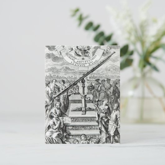 Frontispiece "Oculus Artificialis Briefkaart (Staand voorkant)