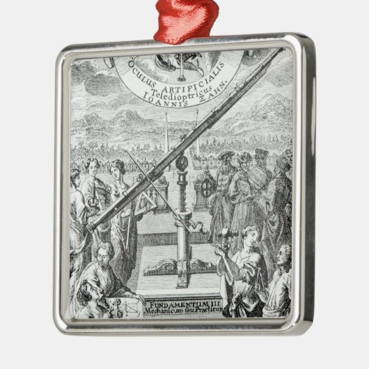 Frontispiece "Oculus Artificialis Metalen Ornament (Links)