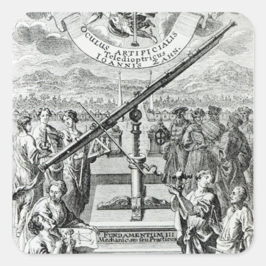 Frontispiece "Oculus Artificialis Vierkante Sticker (Voorkant)