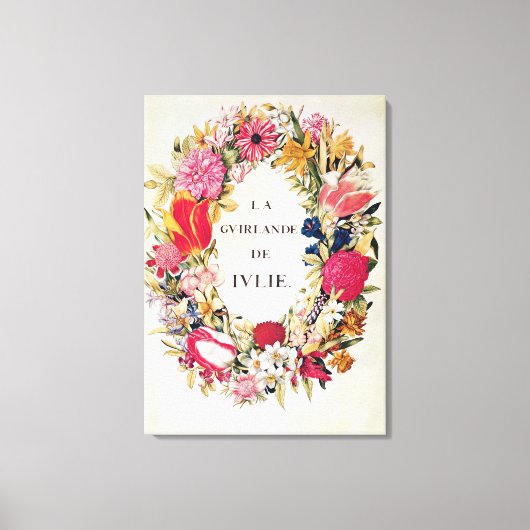 Frontispiece of La Guirlande Julie, c.1642 Canvas Afdruk (Voorkant)