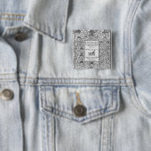 Frontispiece of "The Chronicles of England" Vierkante Button 5,1 Cm (In situ)