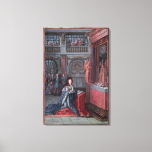 Frontispiece of the Hours of Louis Canvas Afdruk
