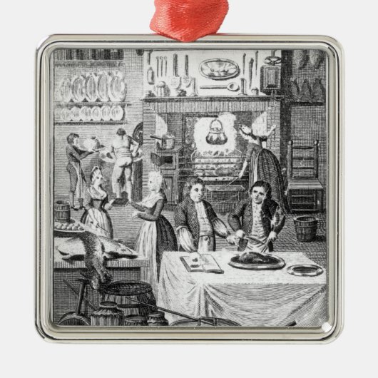 Frontispiece of "The Housekeeper's Instructor" Metalen Ornament (Voorkant)