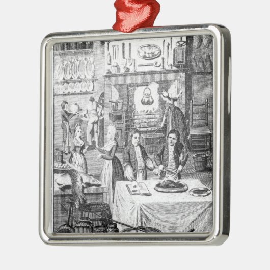 Frontispiece of "The Housekeeper's Instructor" Metalen Ornament (Links)