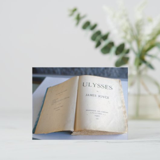 Frontispiece of "Ulysses" van James Joyce Briefkaart (Staand voorkant)