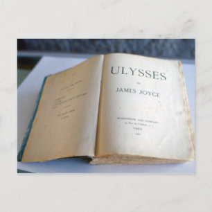 Frontispiece of "Ulysses" van James Joyce Briefkaart