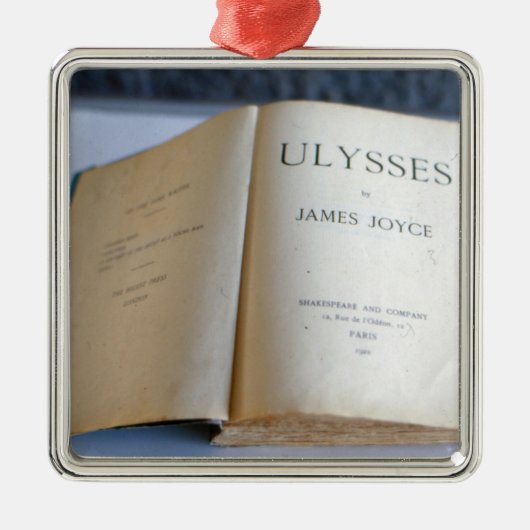 Frontispiece of "Ulysses" van James Joyce Metalen Ornament (Voorkant)