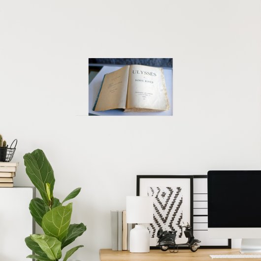 Frontispiece of "Ulysses" van James Joyce Poster (Thuiskantoor)