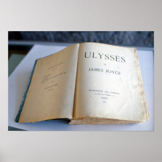 Frontispiece of "Ulysses" van James Joyce Poster (Voorkant)