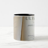 Frontispiece of "Ulysses" van James Joyce Tweekleurige Koffiemok (Center)