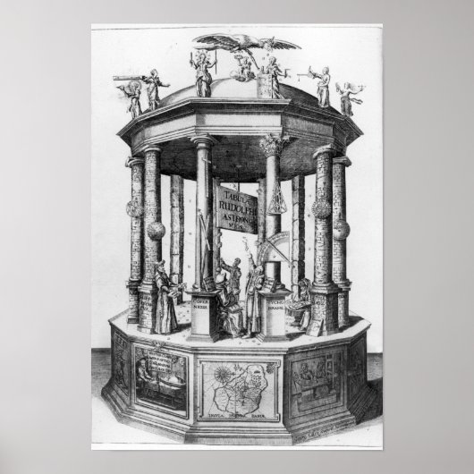 Frontispiece "The Rudolphine Tables" Poster (Voorkant)