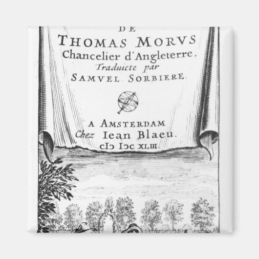 Frontispiece, 'The Utopia of Thomas More' Magneet (Voorkant)
