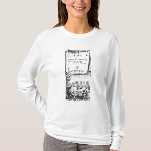 Frontispiece, 'The Utopia of Thomas More' T-shirt (Voorkant)