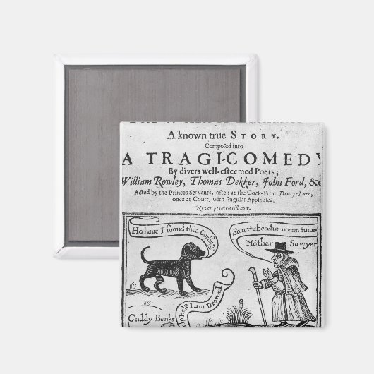 Frontispiece "The Witch of Edmonton Magneet (Voorkant / Achterkant)