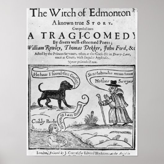 Frontispiece "The Witch of Edmonton Poster (Voorkant)