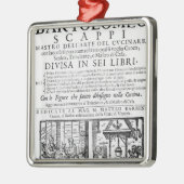 Frontispiece to cook book of Bartolomeo Scappi Metalen Ornament (Links)