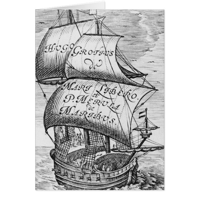 Frontispiece to 'De mari libero', van Hugo Grotius (Voorkant)