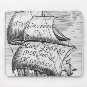 Frontispiece to 'De mari libero', van Hugo Grotius Muismat