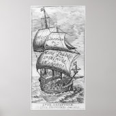 Frontispiece to 'De mari libero', van Hugo Grotius Poster (Voorkant)