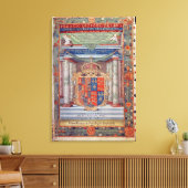 Frontispiece to Dioscorides Canvas Afdruk (Insitu (Woonkamer))