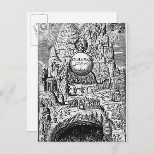 Frontispiece to George Wither's 'Emblems', 1635 Briefkaart (Voorkant / Achterkant)