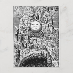 Frontispiece to George Wither's 'Emblems', 1635 Briefkaart