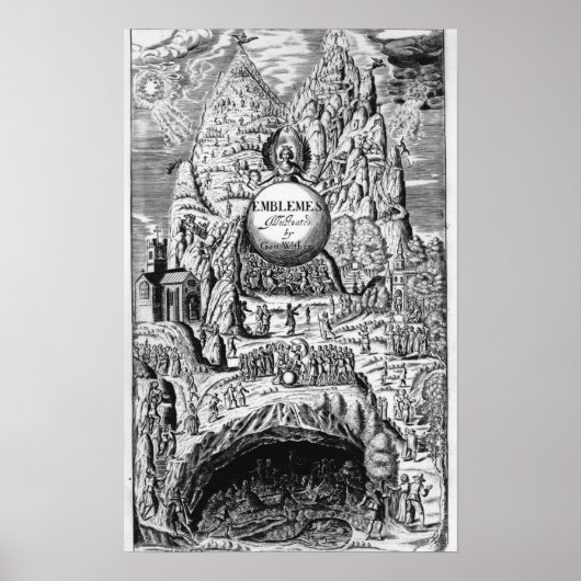 Frontispiece to George Wither's 'Emblems', 1635 Poster (Voorkant)