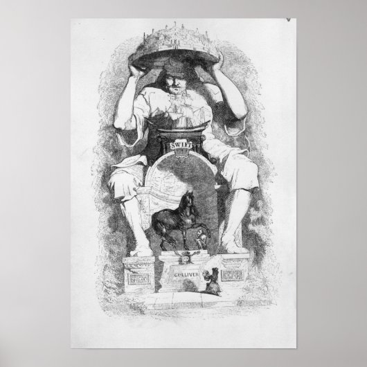 Frontispiece to 'Gulliver's Travels' van Poster (Voorkant)