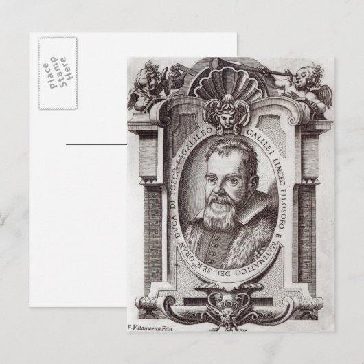 Frontispiece to "Il Saggiatore" van Galileo Briefkaart (Voorkant / Achterkant)
