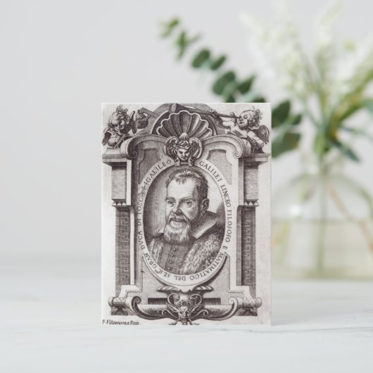 Frontispiece to "Il Saggiatore" van Galileo Briefkaart (Staand voorkant)