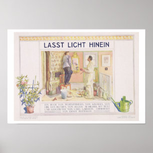 Frontispiece to "Lasst Licht Hinin" ("Let in more Poster