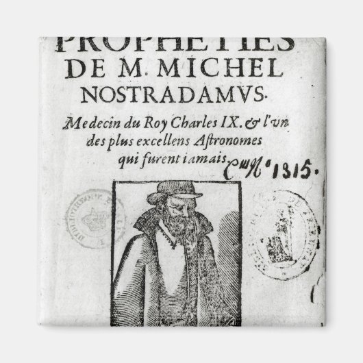 Frontispiece to Les Propheties de M. Michel Magneet (Voorkant)