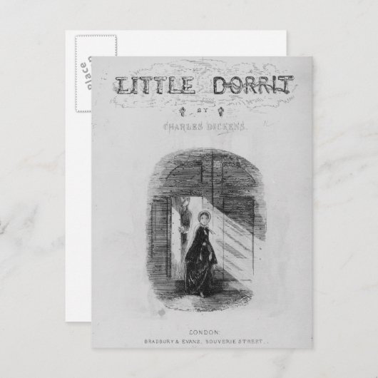 Frontispiece to 'Little Dorrit' van Charles Briefkaart (Voorkant / Achterkant)