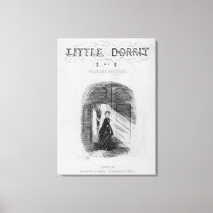 Frontispiece to 'Little Dorrit' van Charles Canvas Afdruk