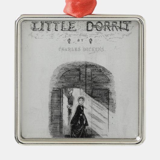 Frontispiece to 'Little Dorrit' van Charles Metalen Ornament (Voorkant)