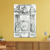 Frontispiece to 'Quattro libri dell'architettura' Canvas Afdruk (Insitu (Woonkamer))