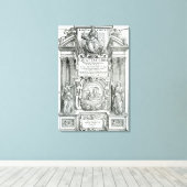 Frontispiece to 'Quattro libri dell'architettura' Canvas Afdruk (Insitu (Houten vloer))