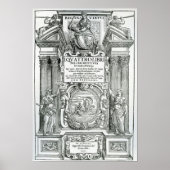 Frontispiece to 'Quattro libri dell'architettura' Poster (Voorkant)