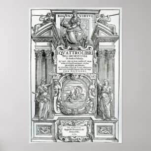 Frontispiece to 'Quattro libri dell'architettura' Poster