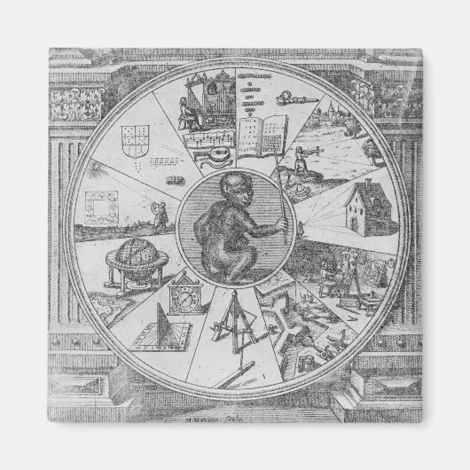 Frontispiece to Robert Fludd's Utriusque Magneet (Voorkant)