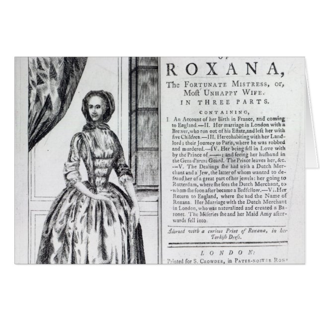 Frontispiece to Roxana, The Fortunate (Voorkant Horizontaal)