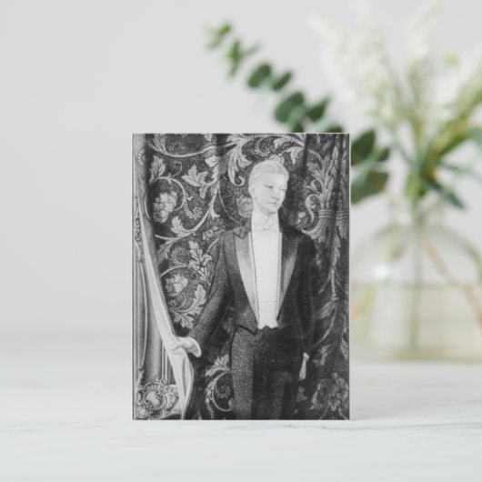 Frontispiece to "The Afbeelding of Dorian Grey" Briefkaart (Staand voorkant)