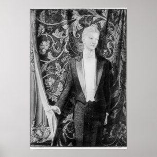 Frontispiece to "The Afbeelding of Dorian Grey" Poster
