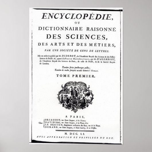 Frontispiece to 'The Encyclopedia Poster (Voorkant)