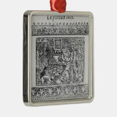 Frontispiece to the first book of Utopia Metalen Ornament (Rechts)