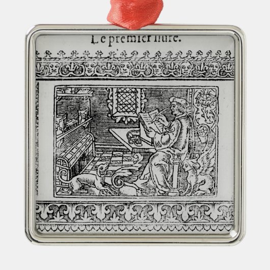 Frontispiece to the first book of Utopia Metalen Ornament (Voorkant)