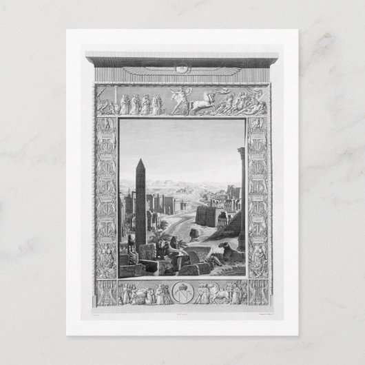 Frontispiece to Volume 1 of the Description of Eg Briefkaart (Voorkant)