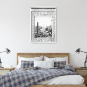 Frontispiece to Volume 1 of the Description of Eg Canvas Afdruk (Insitu (Slaapkamer))